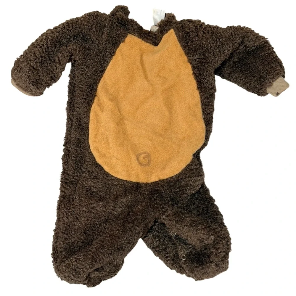 InCharacter Monkey Costume Infant Medium 12-18 Months Brown Plush Halloween Set